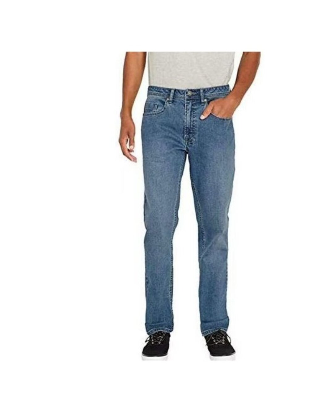 Buffalo David Bitton Mens Jackson-X Straight Stretch Jeans 32x30 Blue Denim